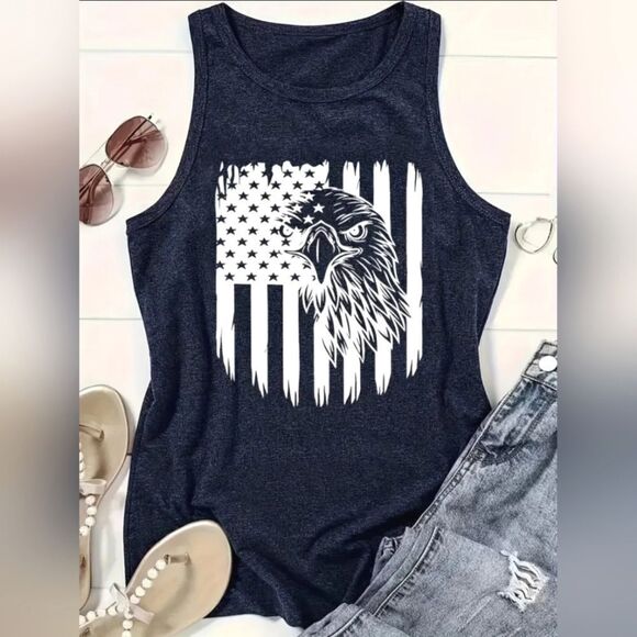 Flag print tank top - Picture 1 of 3
